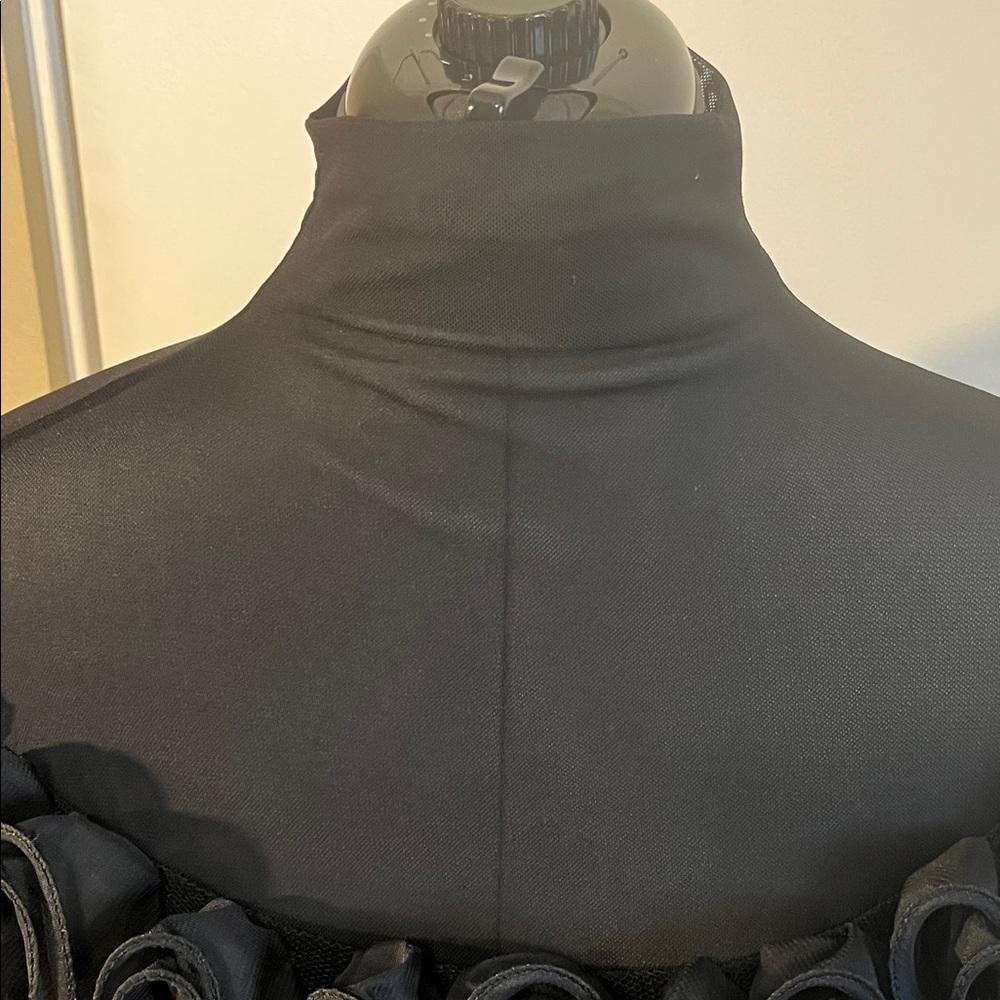 Chic Off-Shoulder Black Ruffle Blouse - Picture 6 of 7